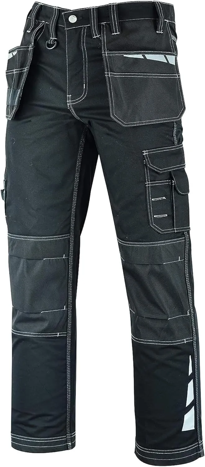 MS9 Men's Work Pants Casual Tactical Trousers Jeans with Holster Pockets