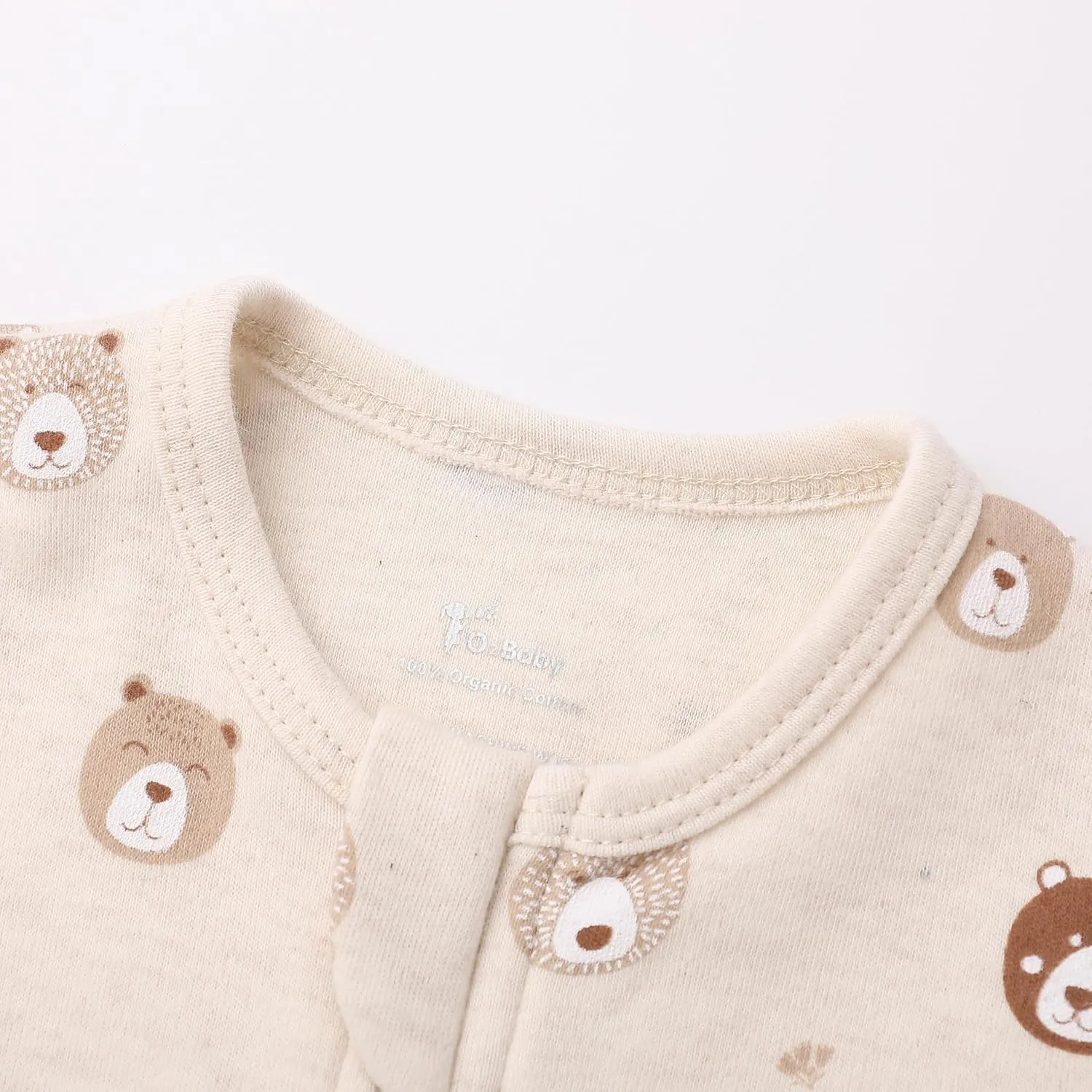 O2 BABY Baby Boys Girls Organic Cotton Zip-Front Sleeper Pajamas, Footed Sleep 'n Play