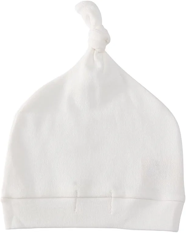 Owlivia Baby Organic Knot Hat, Newborn Hospital Baby Beanies, Unisex Infant Cap