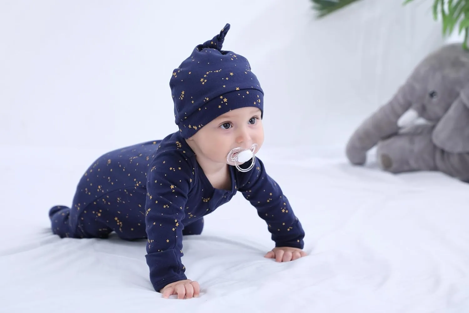 Owlivia Baby Organic Knot Hat, Newborn Hospital Baby Beanies, Unisex Infant Cap