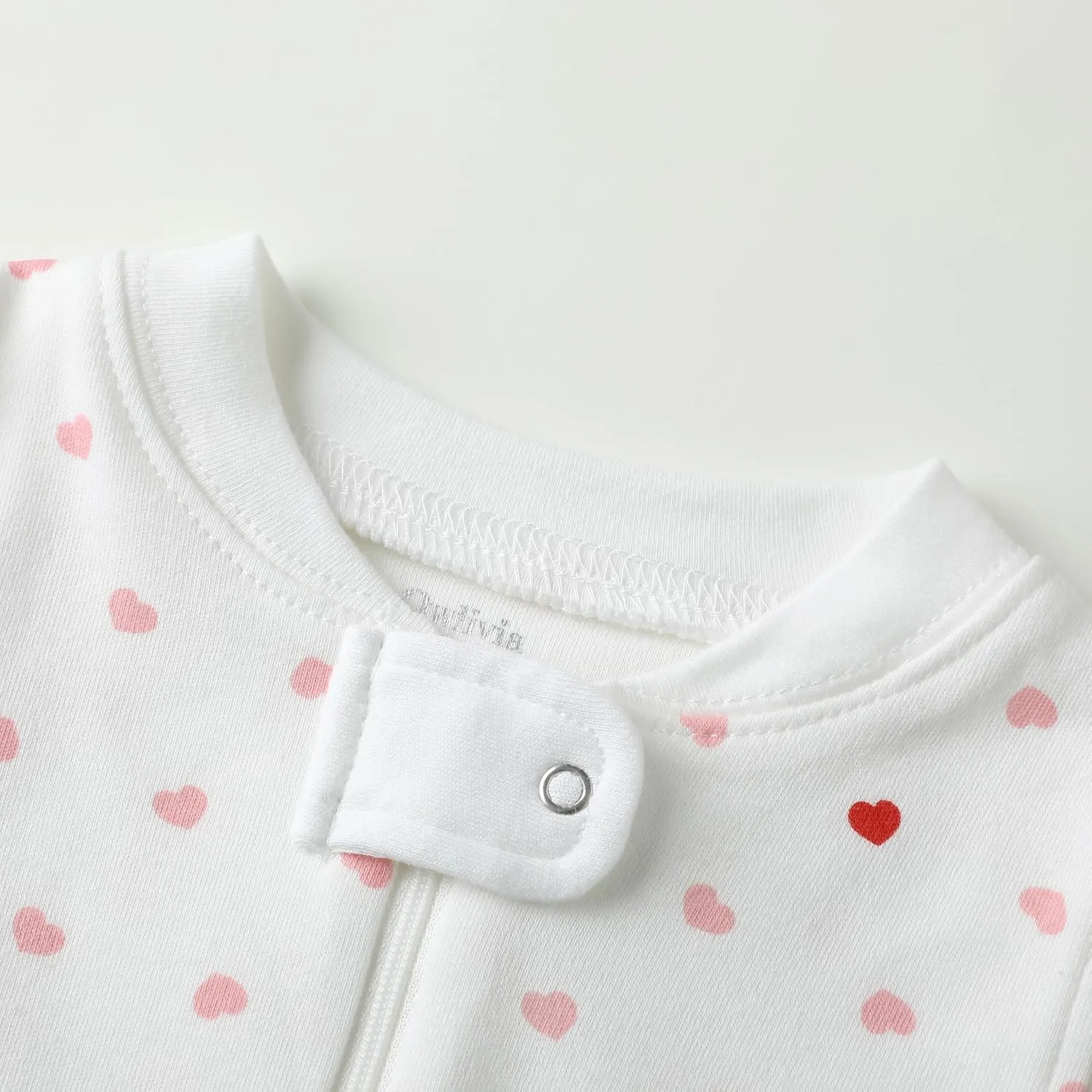 Owlivia Organic Cotton Baby Boy Girl Zip up Sleep N Play, Footless, Long Sleeve