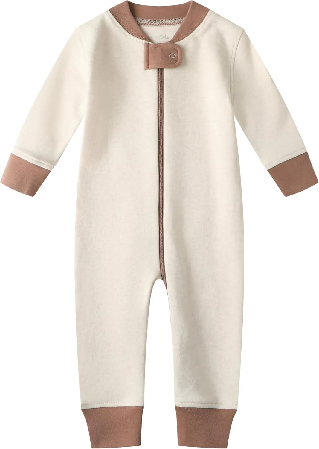 Owlivia Organic Cotton Baby Boy Girl Zip up Sleep 'N Play Pjs, Footless, Long Sleeve
