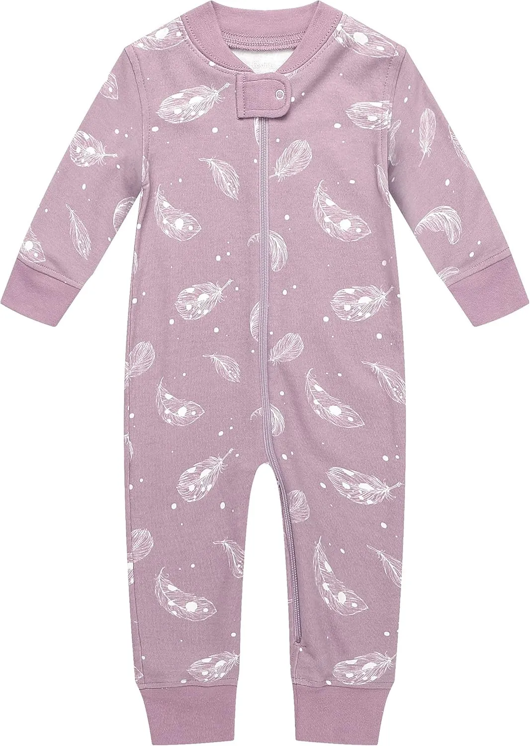 Owlivia Organic Cotton Baby Boy Girl Zip up Sleep 'N Play Pjs, Footless, Long Sleeve