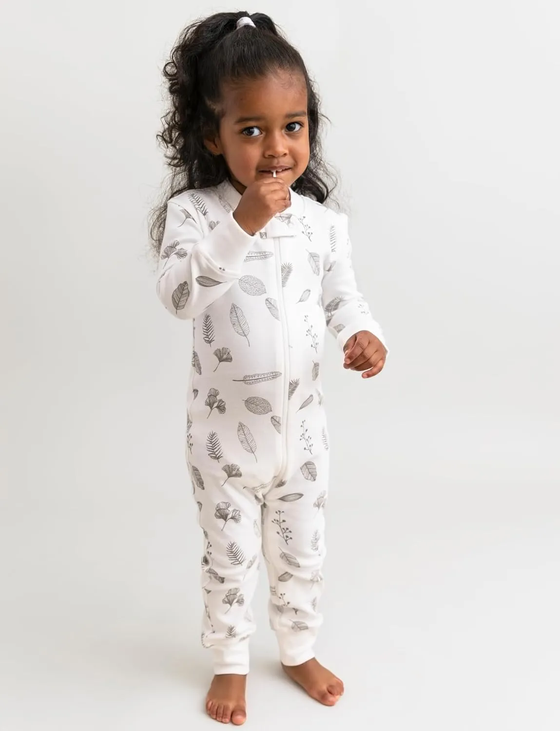 Owlivia Organic Cotton Baby Boy Girl Zip up Sleep 'N Play Pjs, Footless, Long Sleeve