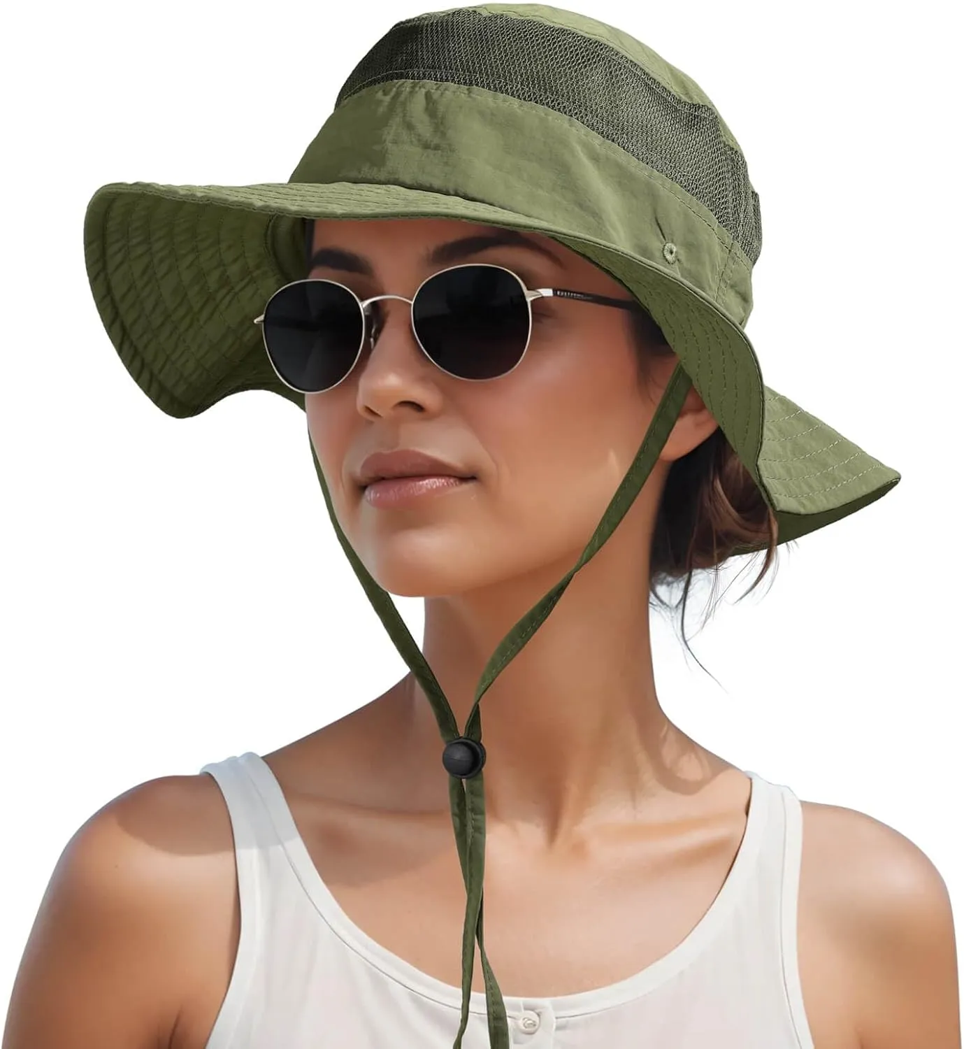 OZERO Boonie Sun Protection Hat: Breathable Wide Brim Hats for Men Women - Lightweight Bucket Hat for Fishing Hiking Safari