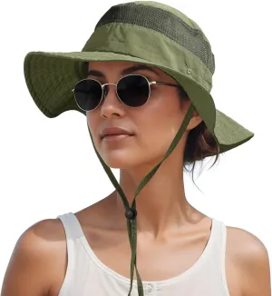 OZERO Boonie Sun Protection Hat: Breathable Wide Brim Hats for Men Women - Lightweight Bucket Hat for Fishing Hiking Safari