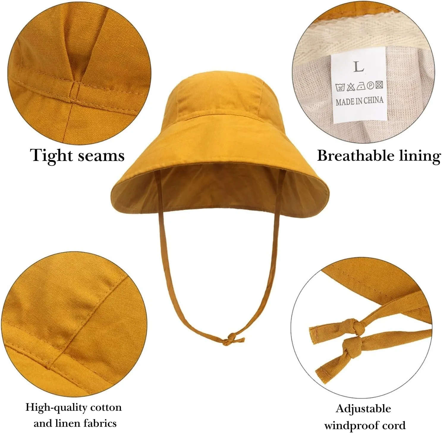 Personalized Baby Beach Hat, Custom Name Sun Hat for Boys Girls Infant Wide Brim Hats Baby Bucket Hat