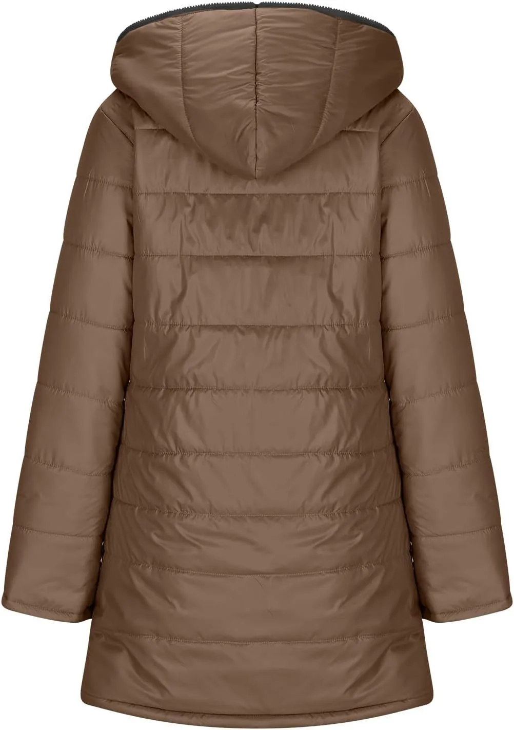 Puffer Jacket Womens Tops Plus Size Zip Up Down Jackets Cotton Sherpa Lined Parka Thermal Going Out Winter Hooded Coats