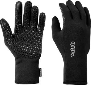 Rab Men's Power Stretch Contact Grip Touchscreen Gloves for Hiking and Skiing
