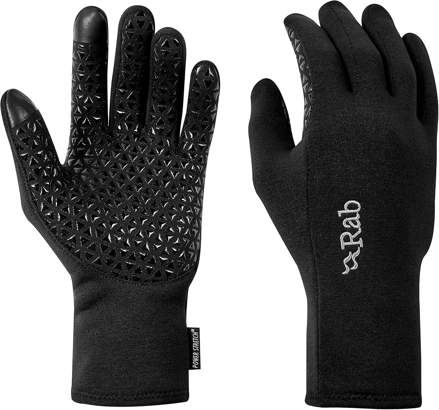 Rab Men's Power Stretch Contact Grip Touchscreen Gloves for Hiking and Skiing