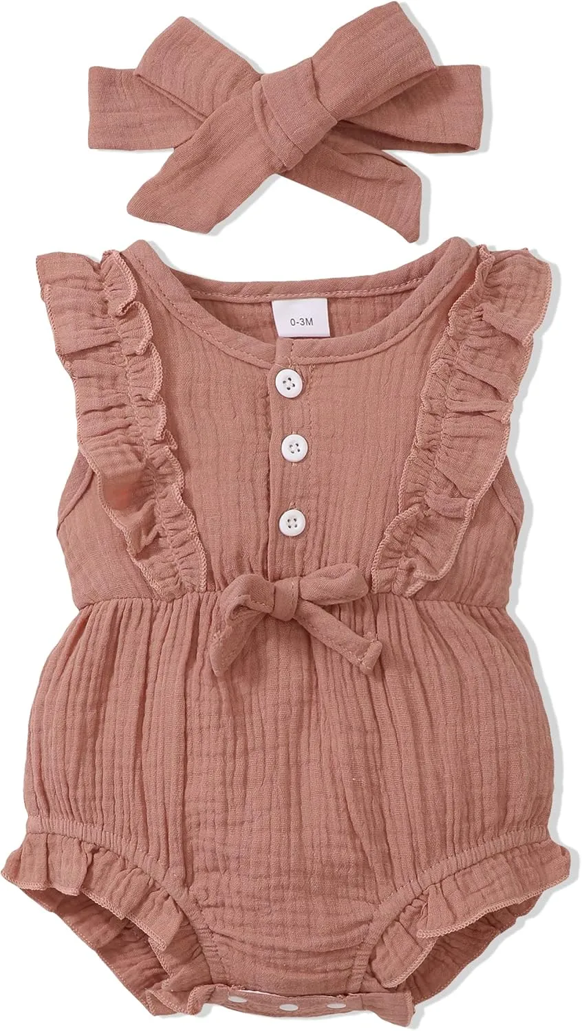 Renotemy Newborn Infant Baby Girl Clothes Rompers Summer Jumpsuits Short Sleeve Romper Infant Baby Clothes Girl