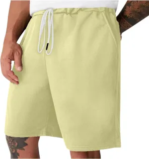 Shorts for Men Beach Cotton Summer Trouser Casual Drawstring Elastic Waist Pant 2025 Baggy Going Out Workout Shorts