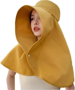 Sun Hats Women Sun Protection Wide Brim Shawl with Neck Flap Hiking Visor Hat Fishing Hat UV Protection Beach Hats