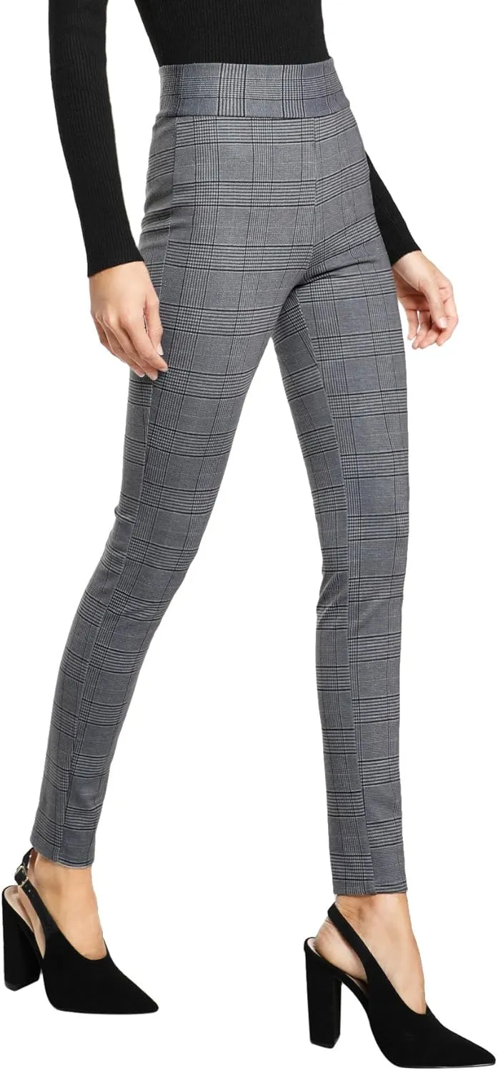 SweatyRocks Women's Casual Skinny Leggings Stretchy High Waisted Work Pants