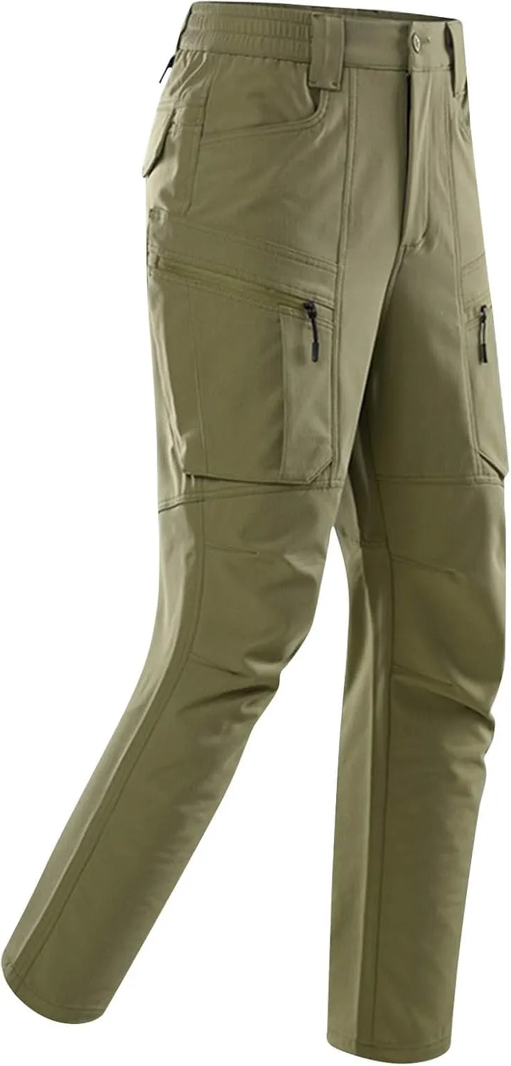 Tactical Pants for Men Water Resistant Ripstop Cargo Pants Durability Lightweight Mens Hiking Military Work Apparel
