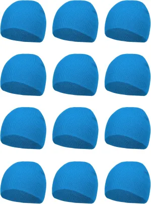 TOP HEADWEAR Dozen Short Skull Cap Cuffless Beanies - 12 Pieces