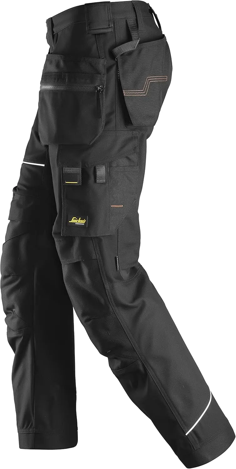 U621404043230 RuffWork Canvas Work Pants   Holster Pockets (Black/Black) - 32/30