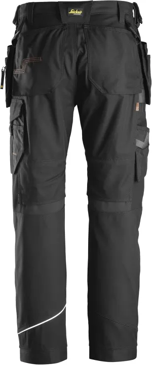 U621404043230 RuffWork Canvas Work Pants   Holster Pockets (Black/Black) - 32/30