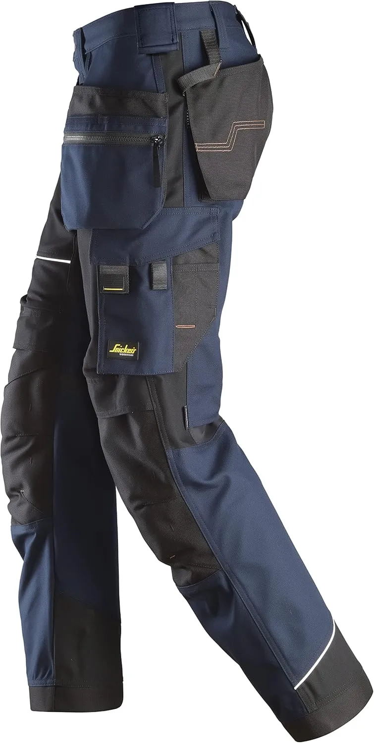 U621495043630 RuffWork Canvas Work Pants   Holster Pockets (Navy/Black) - 36/30