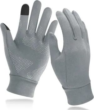 Unigear Lightweight Running Gloves, Touch Screen Anti-Slip Warm Gloves Liners for Cycling Biking Sporting Driving for Men Women