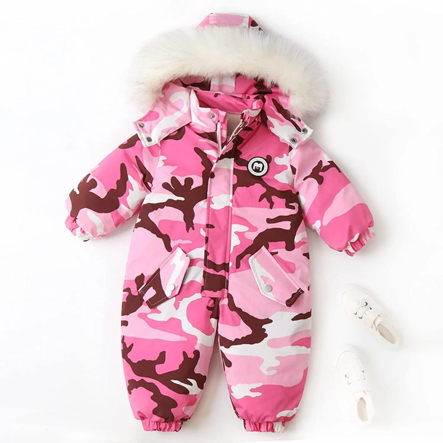 Unisex Baby Clothes Winter Camouflage Coats Cute Newborn Infant Jumpsuit Snowsuit Bodysuits Romper for Cold Winter