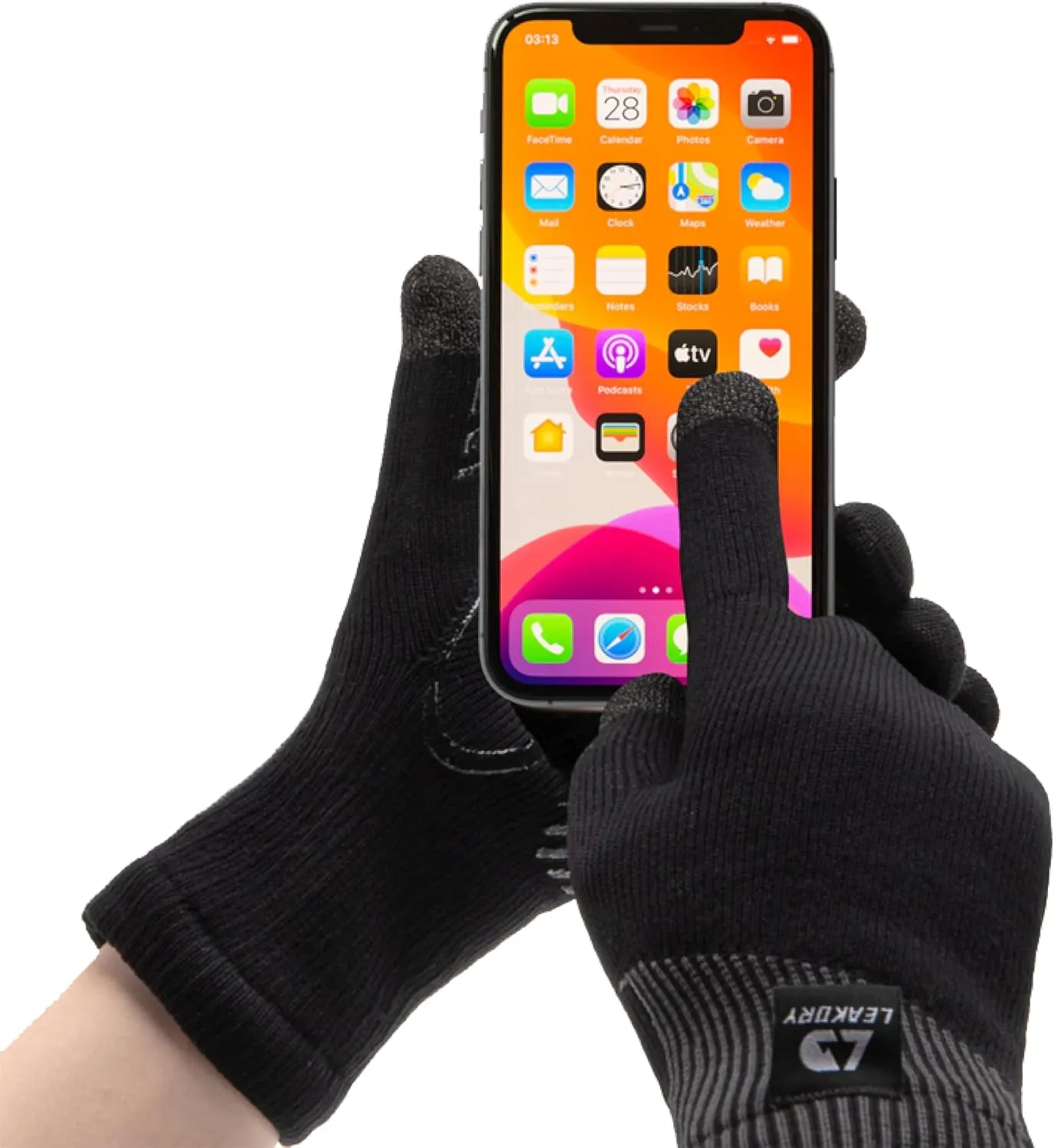 Waterproof Merino Wool Touchscreen Gloves,3-Layer Inusulated Thermal Winter Gloves,Windproof for Hiking Skiing Unisex