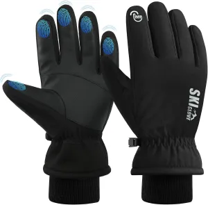 Waterproof Winter Workout Gloves - Warm Breathable Ski Snowboarding Gloves for Men and Women with Touchscreen Fingers