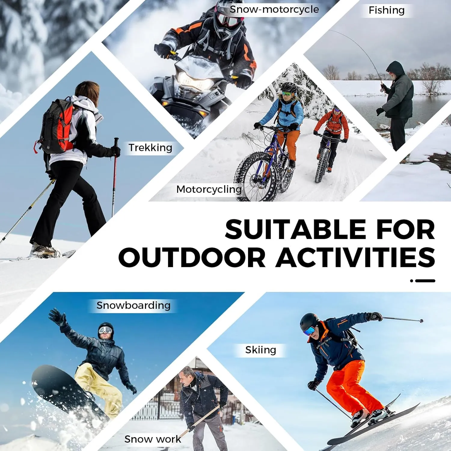 Waterproof Winter Workout Gloves - Warm Breathable Ski Snowboarding Gloves for Men and Women with Touchscreen Fingers