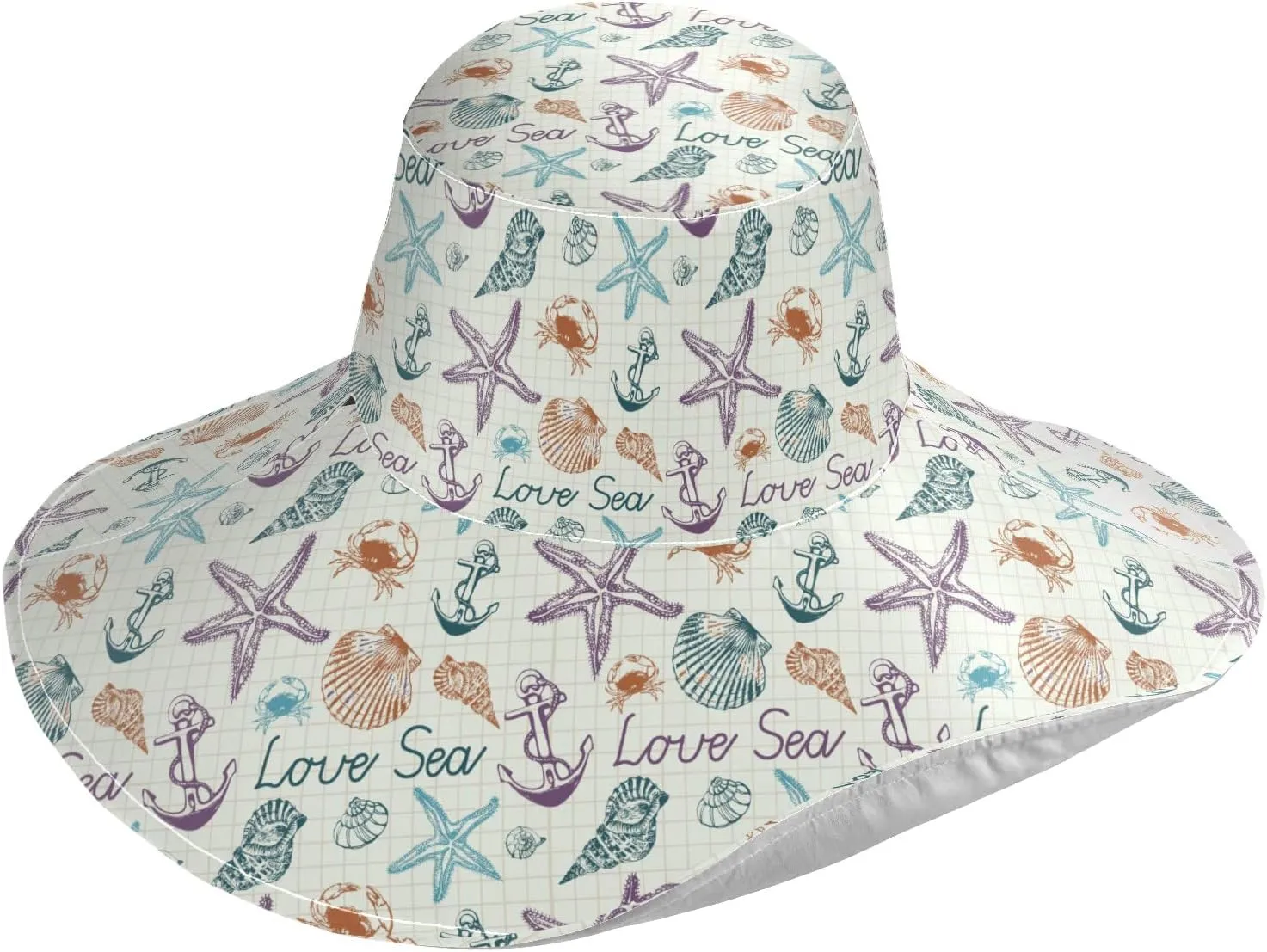 Wide Brim Hats Surfing Sun Hat Packable Visors for Women Floppy Beach Hat for UV Protection