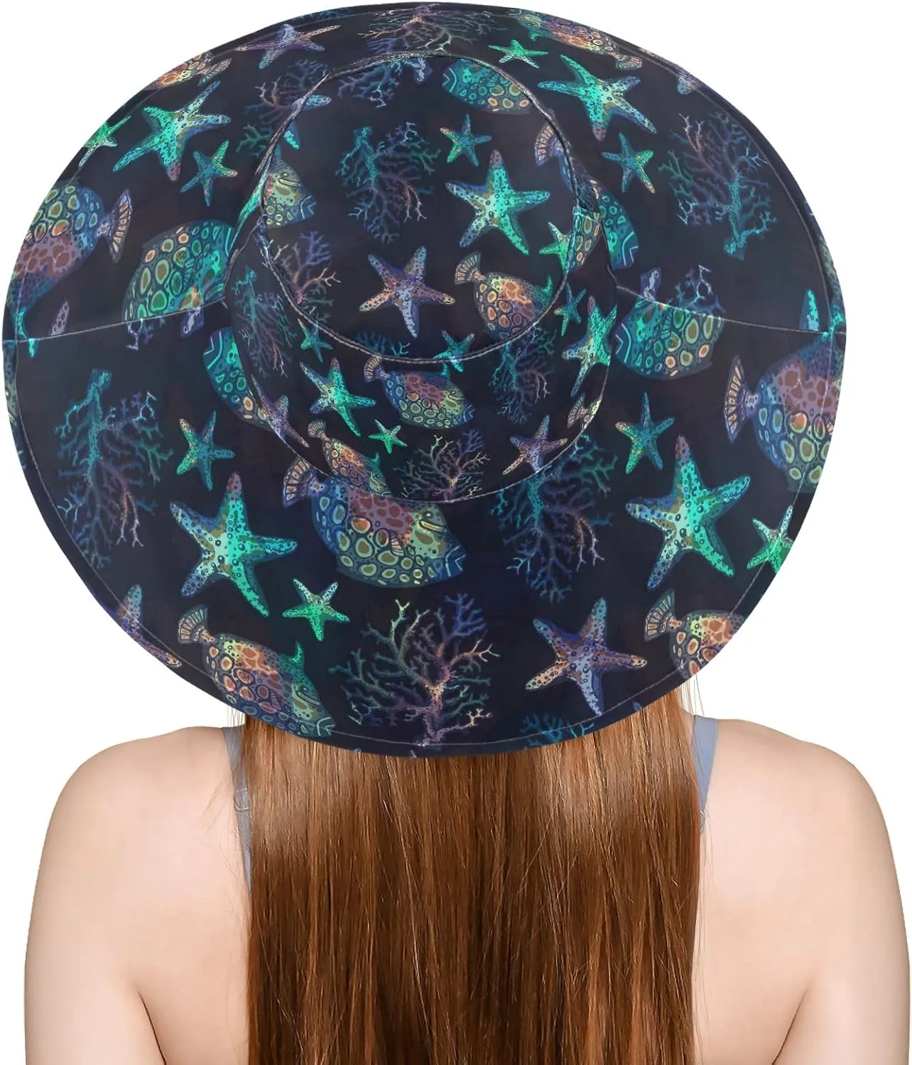 Wide Brim Hats Surfing Sun Hat Packable Visors for Women Floppy Beach Hat for UV Protection