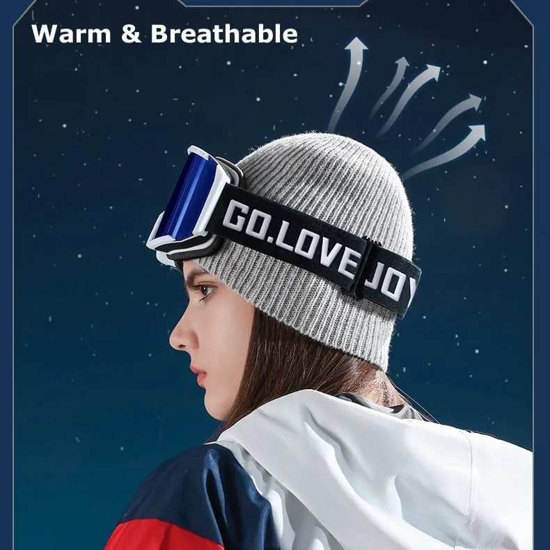 Winter Beanies Hat for Men Women Teens Cold Weather Windproof Warm Knit Beanie Hats Caps for Skiing Winter Work Ski Trip