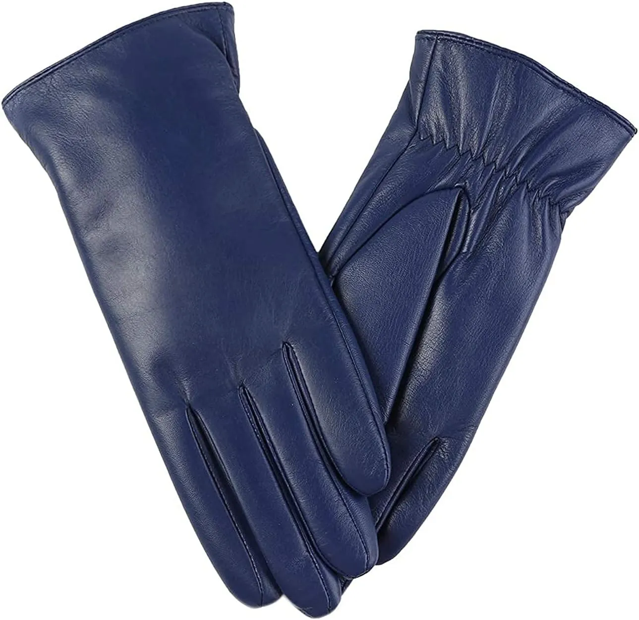 Winter Leather Gloves for Women, Cashmere Lined Touchscreen Gloves for Texting, Premium Soft Sheepskin Warm Glove
