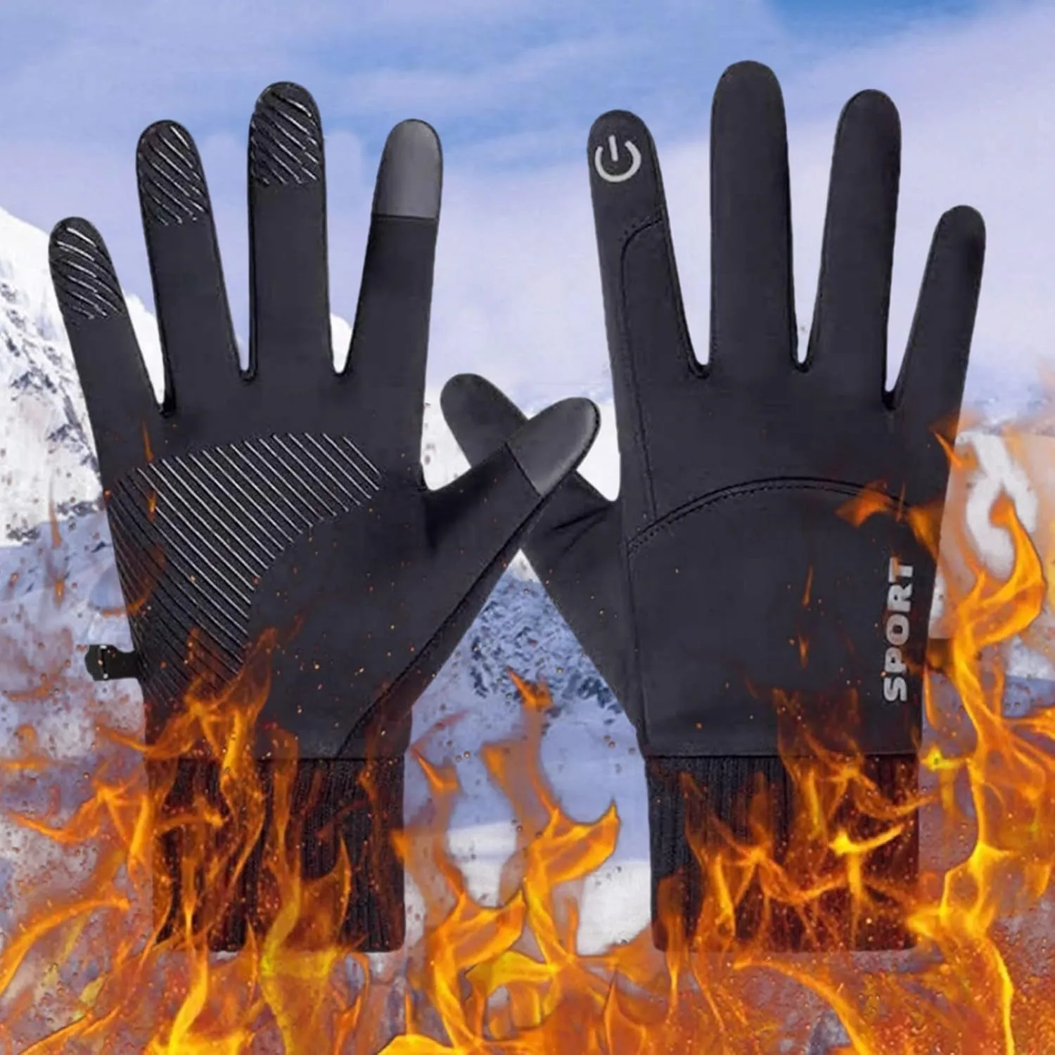 Winter Ski Gloves Men Women Snow Glove Windproof Touchscreen Snowboarding Mittens Thermal Warm Glove