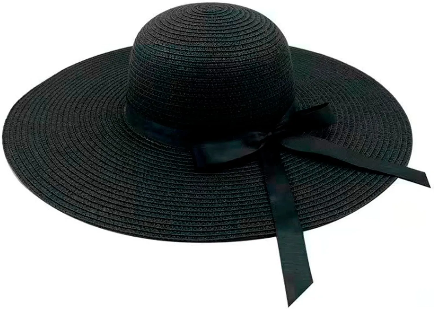 Women Big Brim Straw Hat Sun Floppy Wide Brim Hats Bowknot Folding Beach Cap Running Cap Women