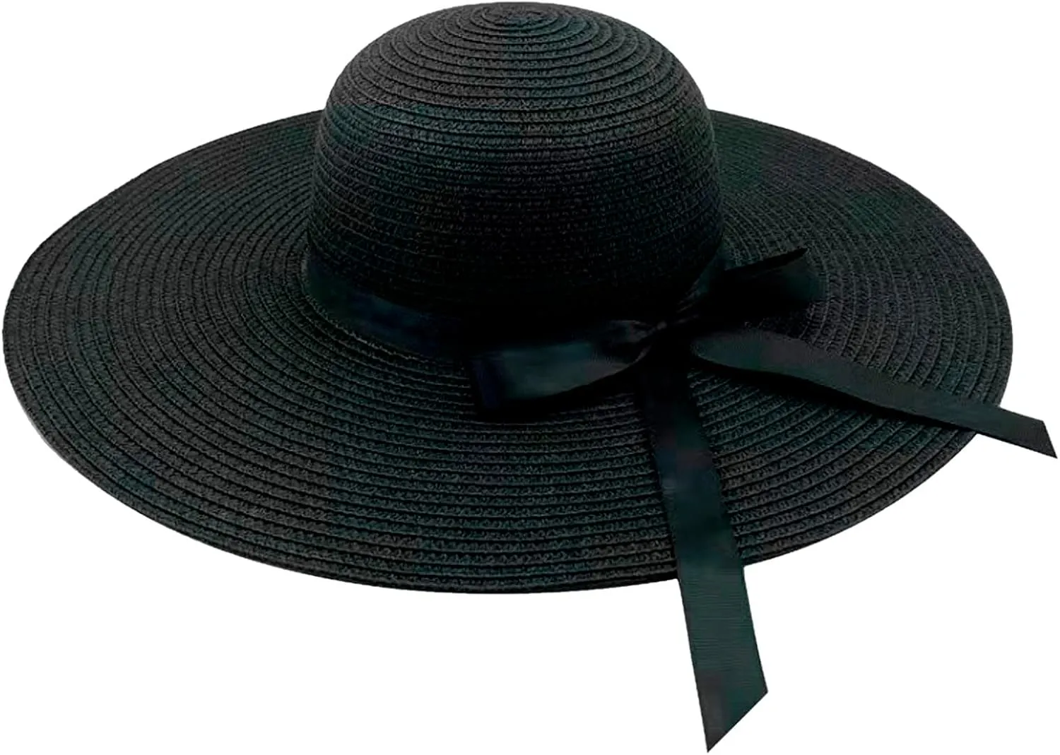 Women Big Brim Straw Hat Sun Floppy Wide Brim Hats Bowknot Folding Beach Cap Running Cap Women