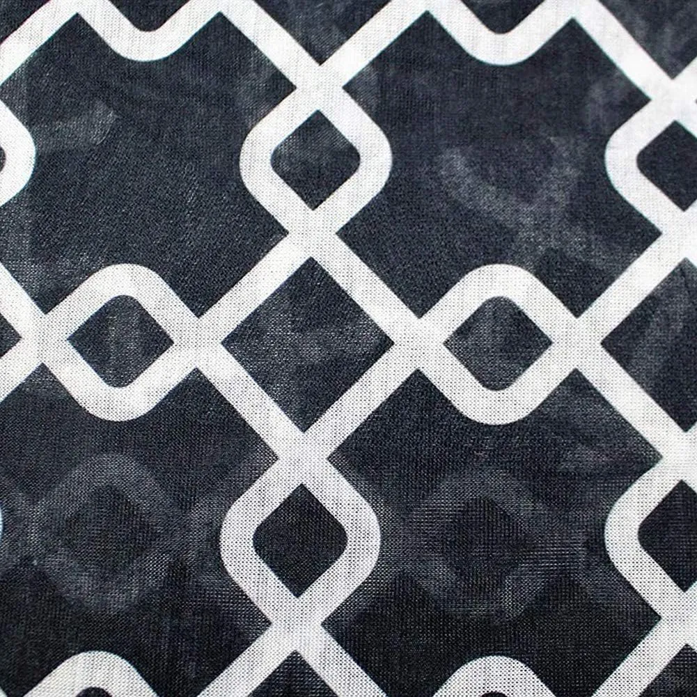 Women Chain Link Pattern Infinity Scarf Wrap Scarf with White Zipper Pocket, Infinity Scarves