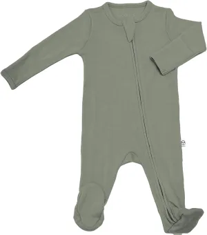 Woolino Toddler Footie Sleeper, Merino Wool Baby Pajamas, One-Piece Sleeper Jumpsuit, Front Zip Footie Romper for Unisex