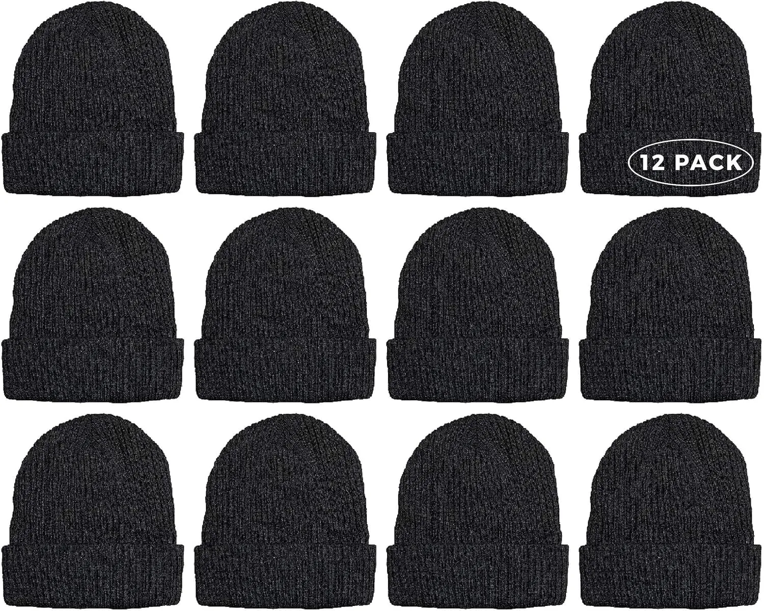 Yacht & Smith Wholesale Beanie and Glove Winter Bulk Kit, Kids Adults Bulk Sets, Homeless Donation Shelters
