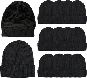 Yacht & Smith Wholesale Beanie and Glove Winter Bulk Kit, Kids Adults Bulk Sets, Homeless Donation Shelters