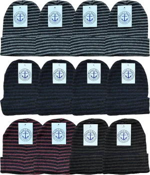 Yacht & Smith Wholesale Beanie and Glove Winter Bulk Kit, Kids Adults Bulk Sets, Homeless Donation Shelters