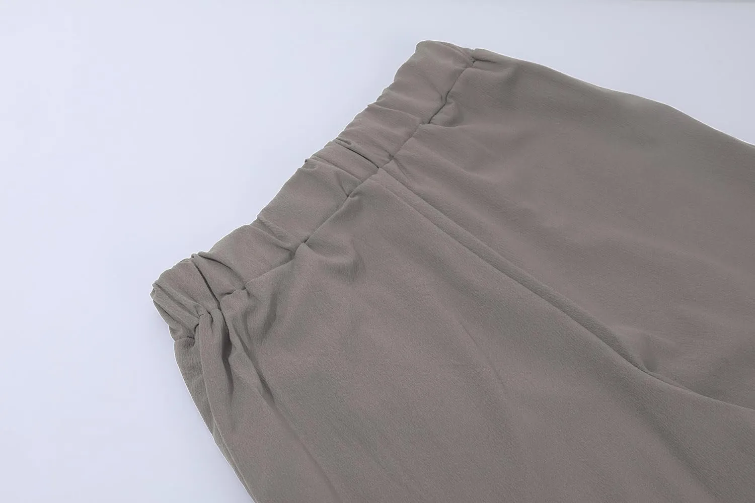 yoeasy Women Wide Leg Linen Elastic Waist Pants Casual Loose Palazzo Beach Trousers